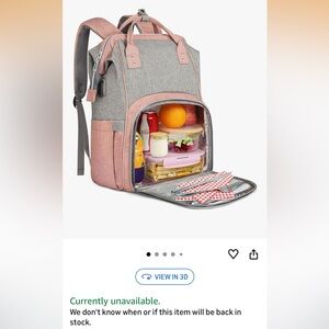 Backpack with built in cooler